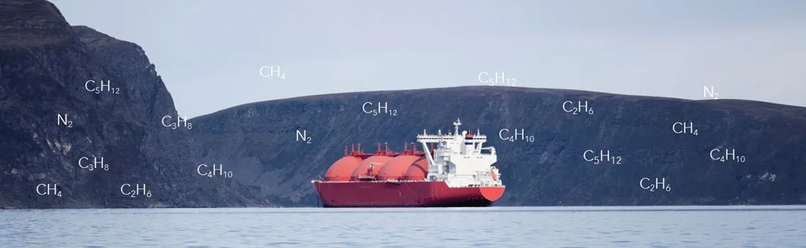 LNG tanker at sea