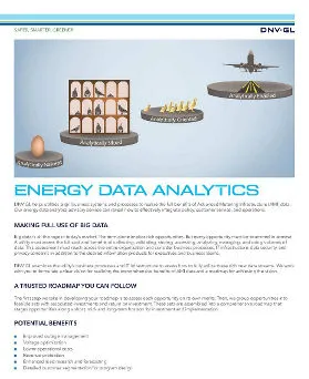 Energy data analytics