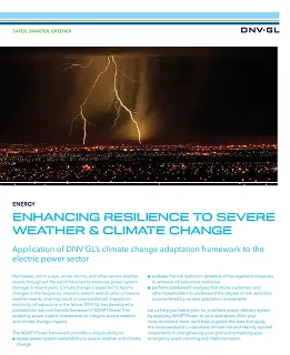 Enhancing resilience to severe weather