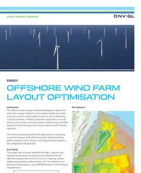 Offshore wind farm layout optimization