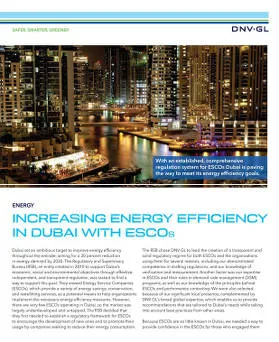 Increasing energy efficiency in Dubai with ESCO's