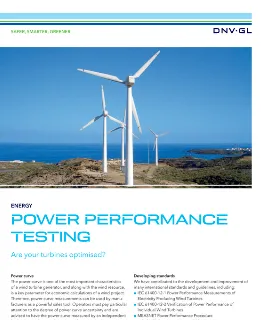 Power performance measurements