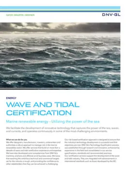 wave and tidal certification