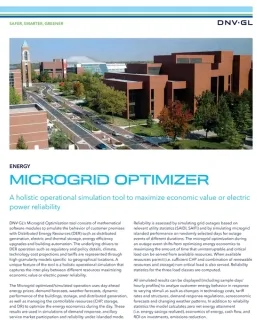 Microgrid optimizer