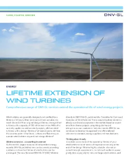 Lifetime extension of wind turbines