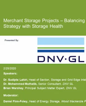 Merchant storage projects