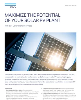 Maximize the potential of your solar PV-plant