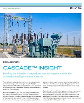 Cascade Insight - Building the broader asset performance management view with actionable intelligence from Cascade - Flier