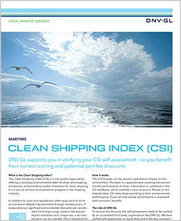 Clean Shipping Index flyer