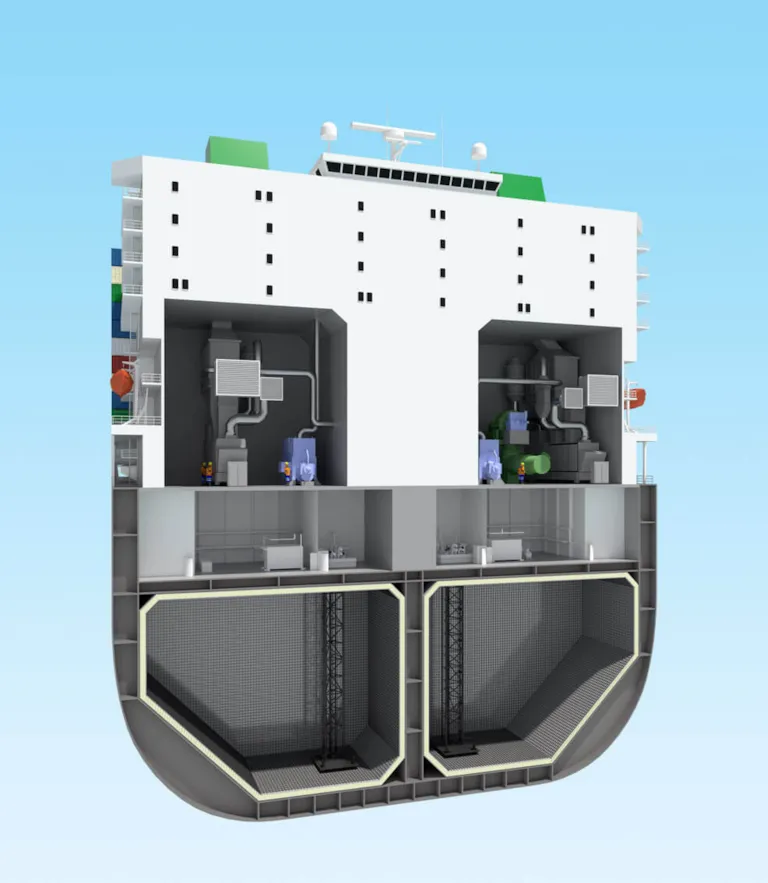 Cross section LNG processing systems