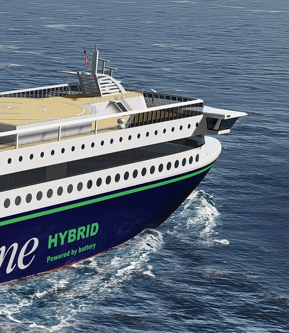 Colorline hybrid ferry - powered by battery