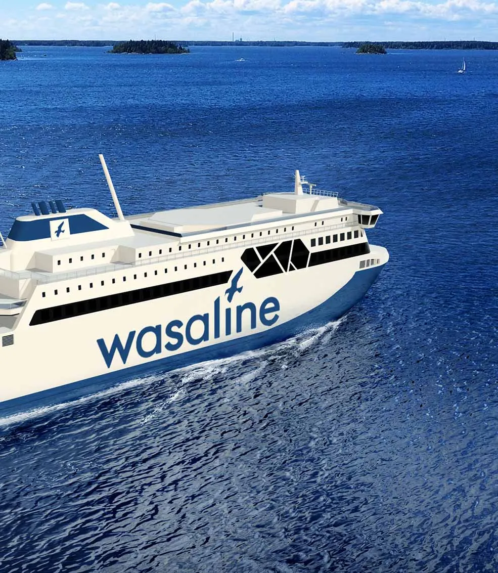 Wasaline vessel aft view - DNV GL