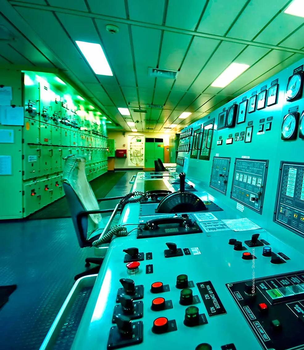 View of control room on ship DNV GL