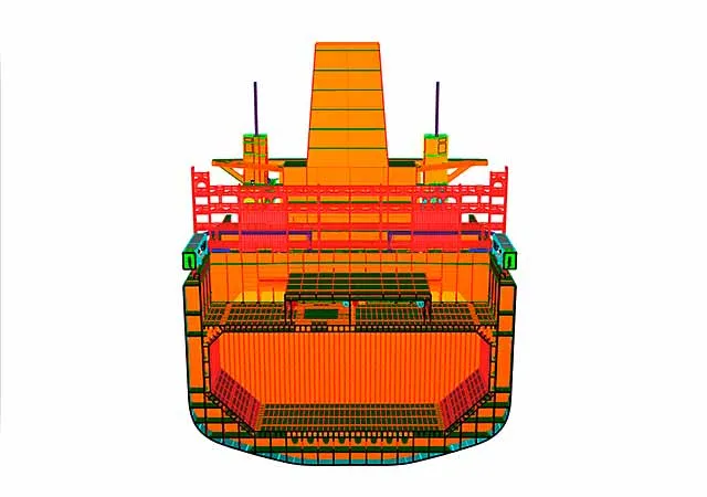 LNG retrofit container vessel