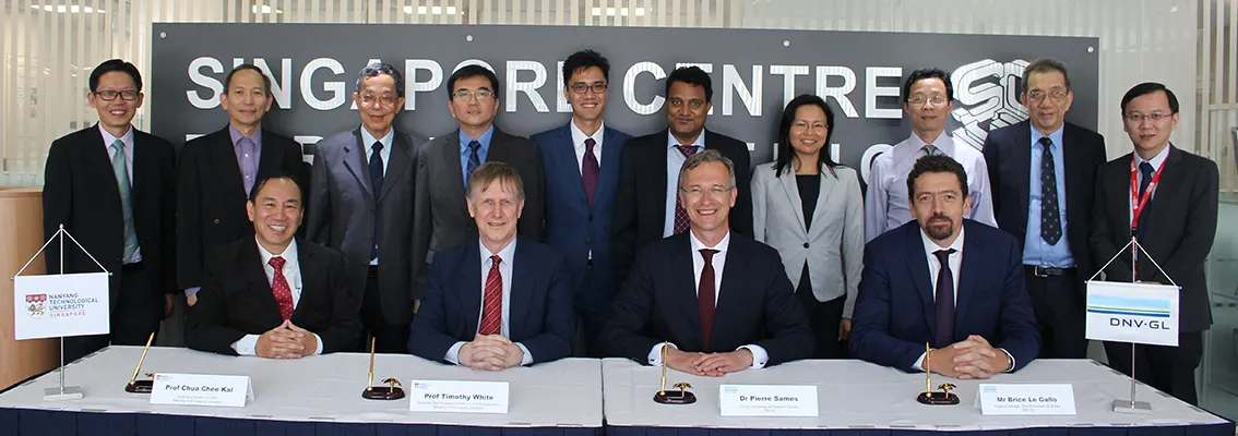 DNV GL and NTU Singapore sign new collaboration to support advances in 3D printing 