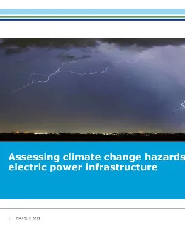 Assessing climate change hazards to electric power infrastructure