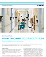 Healthcare accreditation flyer