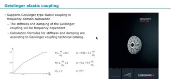 How to model the Geislinger type elastic coupling in Nauticus Torsional Vibration