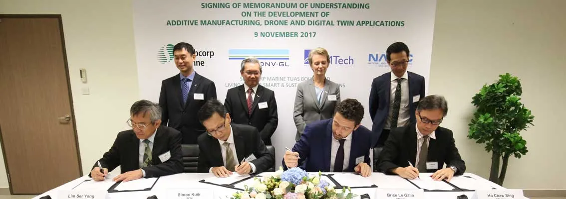 MOU signing between Sembcorp Marine, DNV GL, SIMTech and NAMIC