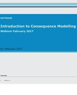 Webinar: Introduction to consequence modelling