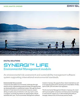 Synergi Life Environmental Management flier
