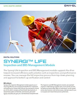 Synergi Life Inspection and BBS Management flier