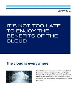 Its not too late to enjoy the benefits of the cloud - report