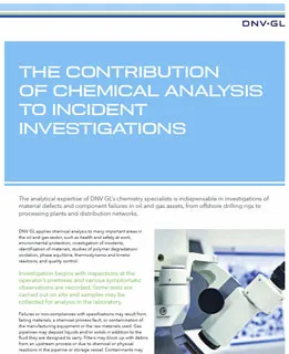 The contribution of chemical analysis to incident investigations