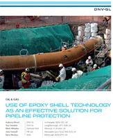 White paper front cover: Use of epoxy shell technology as an effective solution for pipeline protection