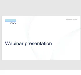 Webinar presentations slides 